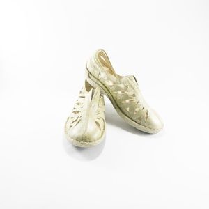 Womens Propet Cameo Silver Sage Slip On Shoes Size